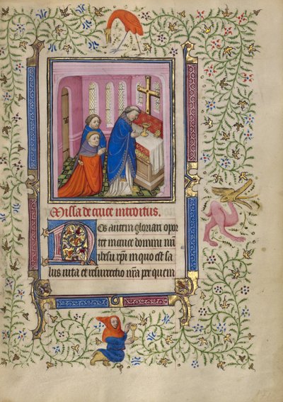 Een priester die de mis celebreert door Egerton Master