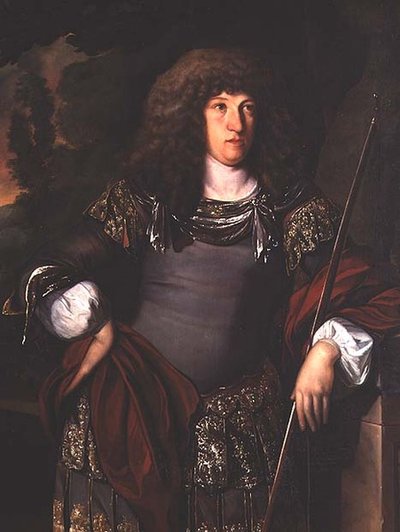 Portret van een heer in klassieke kleding door Eglon Hendrick van der Neer