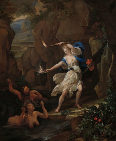 Circe Straft Glaucus door Scylla in een Monster te Veranderen door Eglon van der Neer