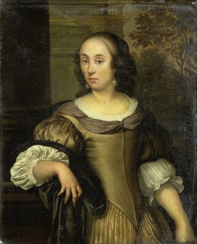 Portret van een jonge vrouw door Eglon van der Neer