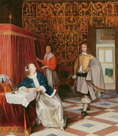 De Boodschap door Eglon van der Neer