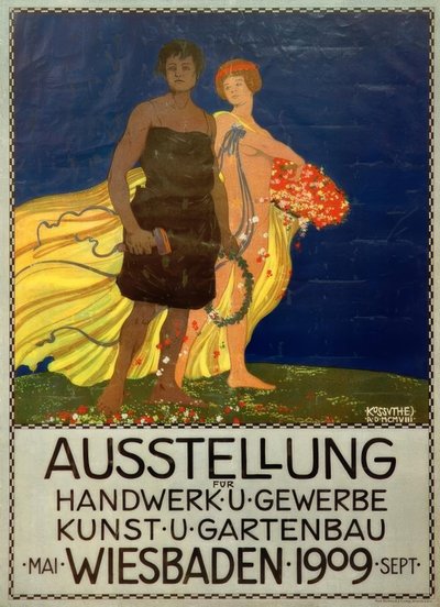 Tentoonstelling voor ambacht en handel, kunst en tuinbouw, Wiesbaden door Egon Josef Kossuth