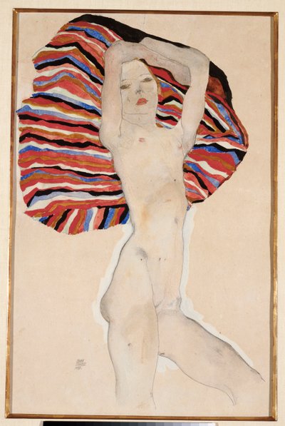 Actie Tegen Gekleurd Materiaal, 1911 door Egon Schiele