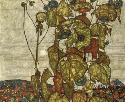 Herfstzon door Egon Schiele