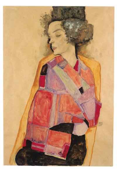 Dromende Vrouw (Gerti Schiele) door Egon Schiele