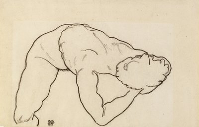Vrouwelijk naakt door Egon Schiele
