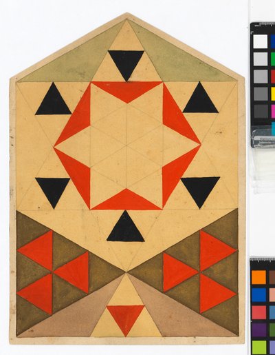 Meetkundige oefening (leerlingenwerk) door Egon Schiele