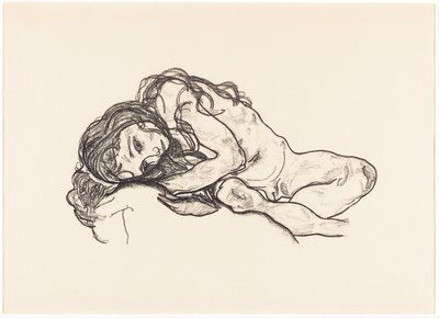 Meisje door Egon Schiele
