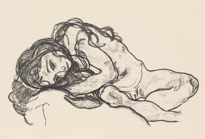 Meisje door Egon Schiele