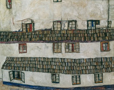 Huiswand (raam) door Egon Schiele