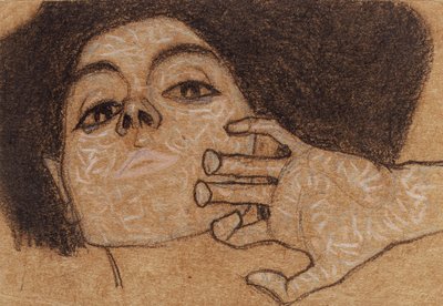 Hoofd van een vrouw, ca. 1907-8 door Egon Schiele