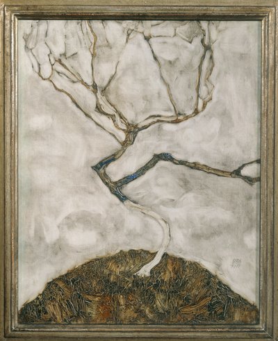 Kleine boom in de late herfst ... door Egon Schiele