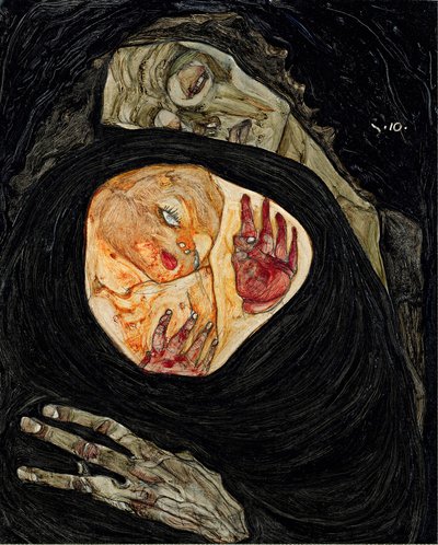 De dode moeder door Egon Schiele