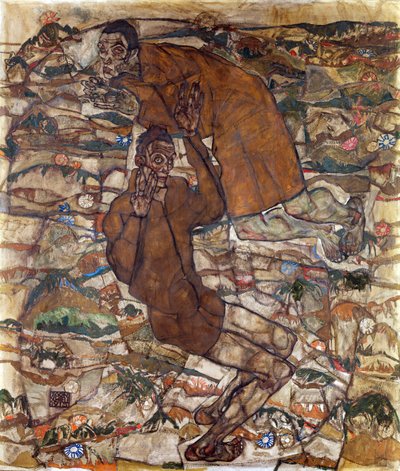 Levitatie (De blinde II) door Egon Schiele