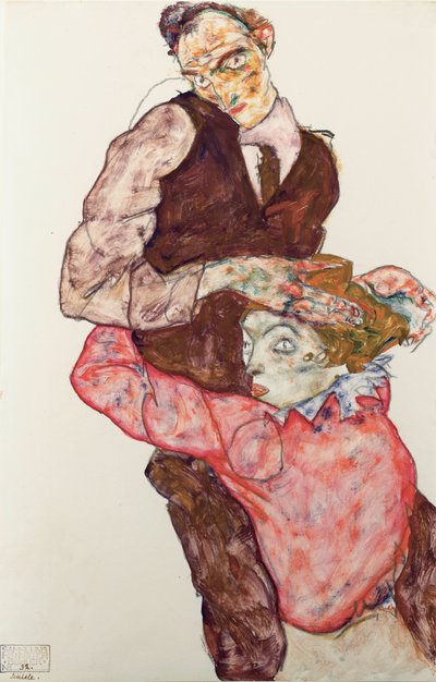 Liefdespaar door Egon Schiele