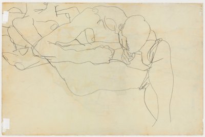 Liefhebbers, 1913 door Egon Schiele