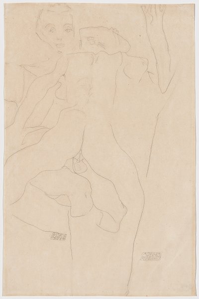 Liefhebbers, 1911 door Egon Schiele