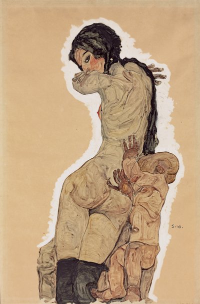 Moeder en Kind door Egon Schiele