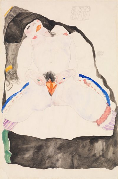 Waargenomen in een droom, 1911 door Egon Schiele