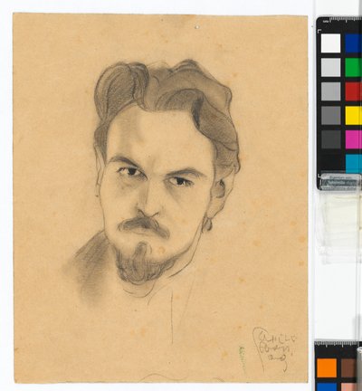 Portretstudie van Anton Peschka door Egon Schiele