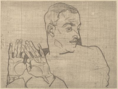 Portret van Arthur Roessler door Egon Schiele