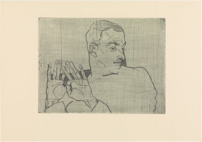 Portret van Arthur Roessler door Egon Schiele