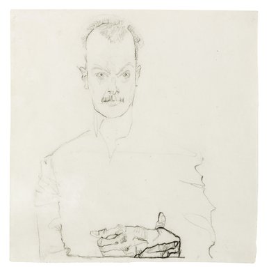Portret van Arthur Roessler door Egon Schiele