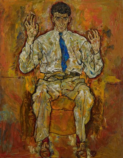 Portret van Paris von Gütersloh (1887-1973) door Egon Schiele