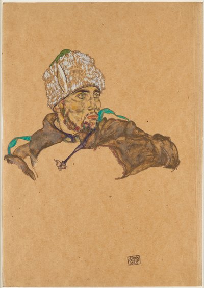 Russische krijgsgevangene, 1915 door Egon Schiele