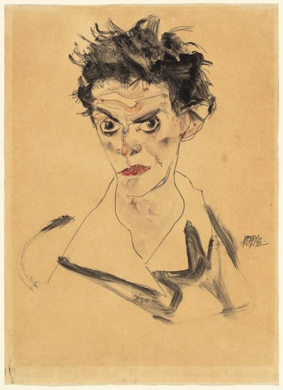 Zelfportret door Egon Schiele