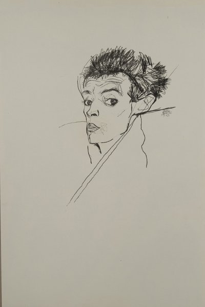 Zelfportret door Egon Schiele