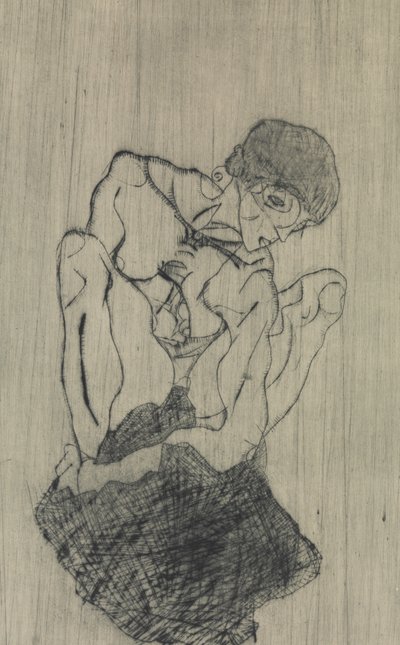 Verdriet door Egon Schiele