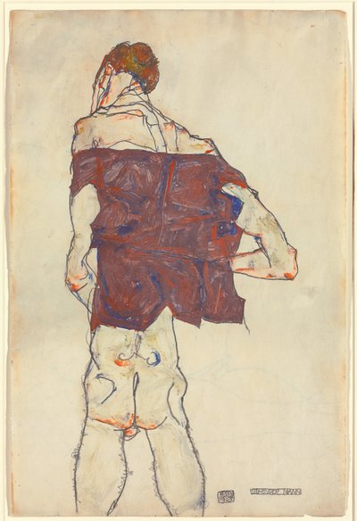 Staande Man door Egon Schiele