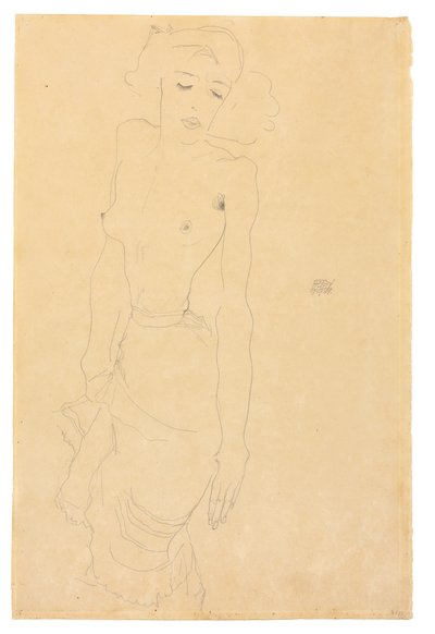 Staande vrouw, 1911 door Egon Schiele