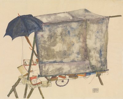 Straatkar door Egon Schiele