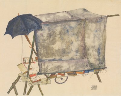 Straatkar door Egon Schiele