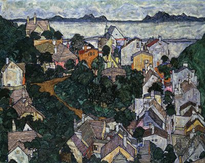 Zomerlandschap door Egon Schiele