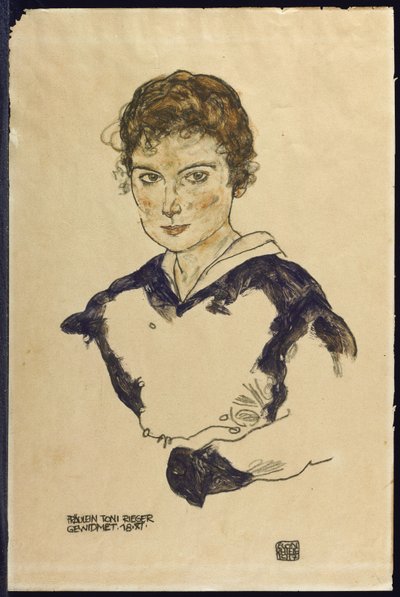 Onbekend schilderij door Egon Schiele