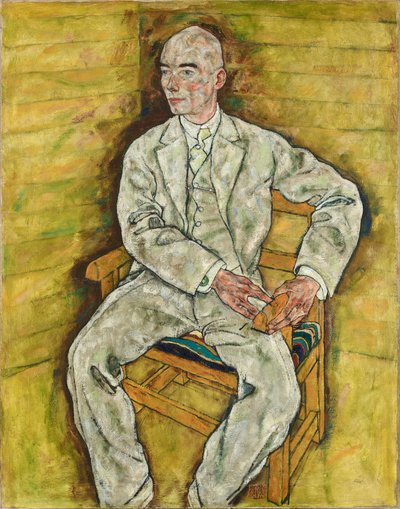 Victor Ritter von Bauer door Egon Schiele