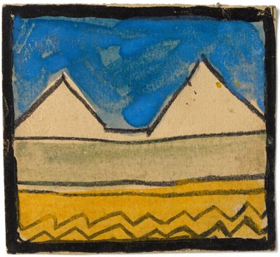 Wanddecoratieontwerp, 1918 door Egon Schiele