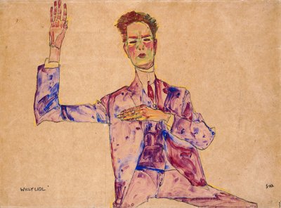 Willy Lidl, 1910 door Egon Schiele