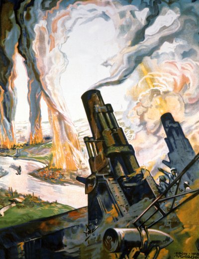 Propagandaposter uit de Eerste Wereldoorlog door Egon Tschirch