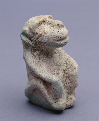 Baviaanstatuet, uit de Hierakonpolis Tempel, Hoofdstorting, vroege Dynastieke Periode, 1e-2e Dynastie door Egyptian
