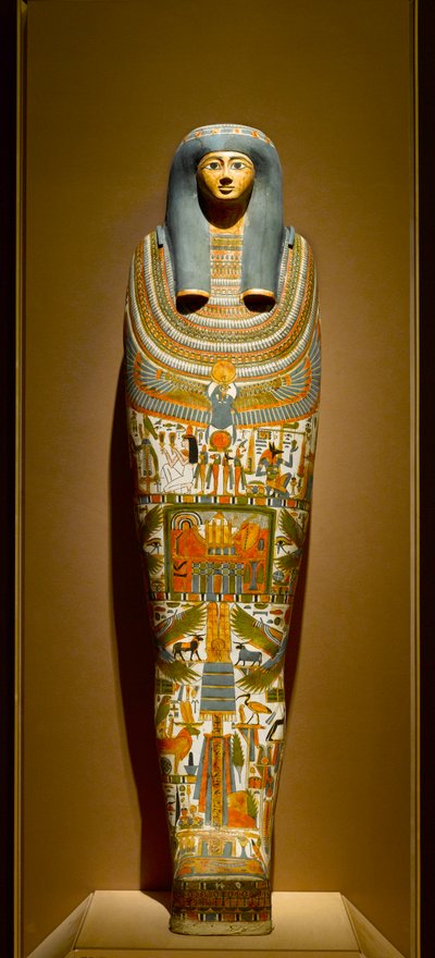 Binnenste Cartonnage van Gautseshenu, ca.700-650 v.Chr. door Egyptian