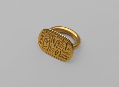 Zegelring, ca.664-404 v.Chr. door Egyptian