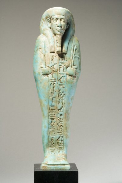 Ushabti-figuur voor Hor-Khebi, Late Dynastieke Periode, late 25e-vroege 26e Dynastie, ca.700-600 v.Chr. door Egyptian