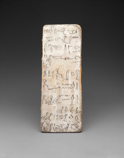 Schrijfbord van een leerling-schrijver, c.2030 v.Chr. door Egyptian 11th Dynasty