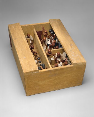 Model bakkerij en brouwerij uit het graf van Meketre, ca. 1981-1975 v.Chr. door Egyptian 12th Dynasty