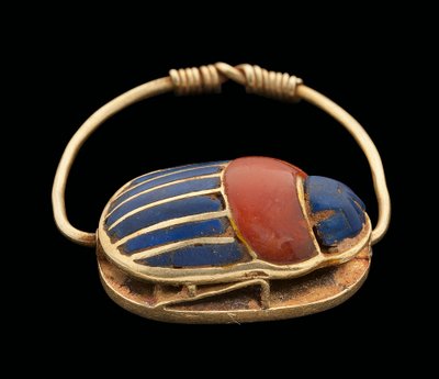 Scarabeevingerring, Middenrijk door Egyptian 12th Dynasty
