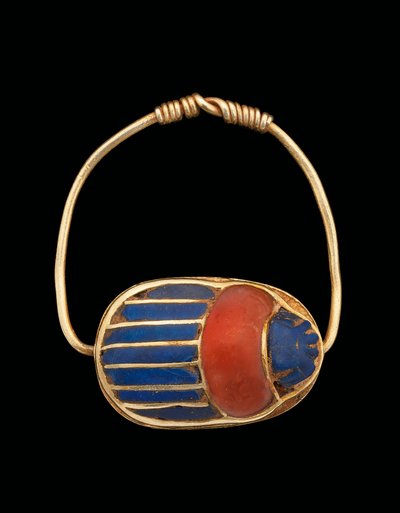 Scarabeevingerring, Middenrijk door Egyptian 12th Dynasty